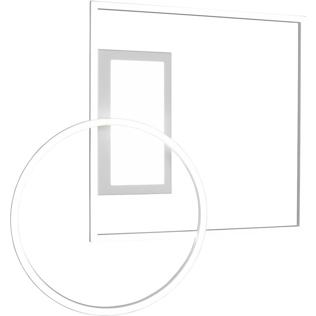 HLW LED LED Ceiling Light - Ceiling Lighting - Trion Dowino - 33W - Adjustable Color - Remote Control - Dimmable - Square - Matte White - Aluminum