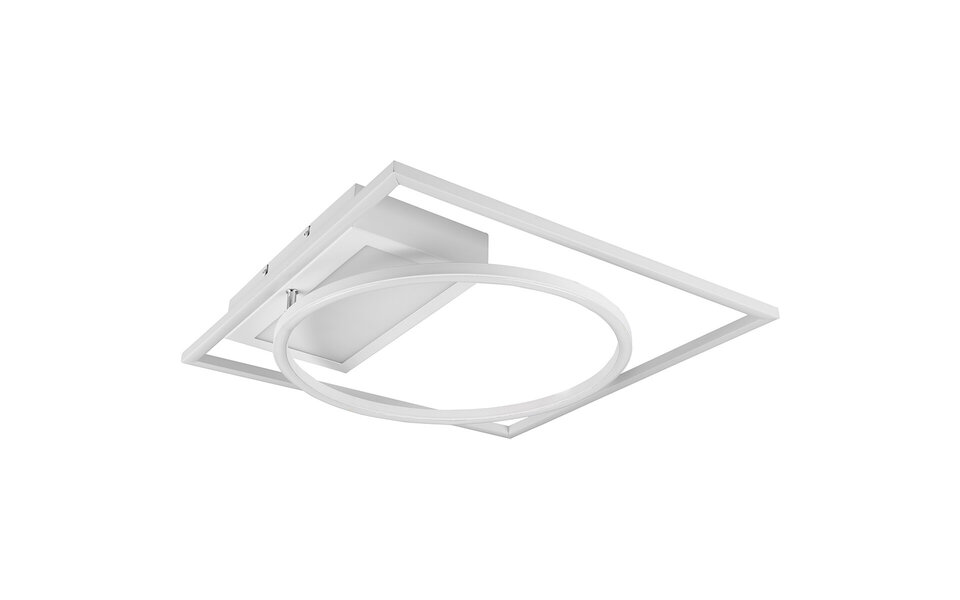 HLW LED LED Plafondlamp - Plafondverlichting - Trion Dowino - 33W - Aanpasbare Kleur - Afstandsbediening - Dimbaar - Vierkant - Mat Wit - Aluminium HLW LED LED Plafondlamp - Plafondverlichting - Trion Dowino - 33W - Aanpasbare Kleur - Afstandsbediening - Dimbaar - Vierkant - Mat Wit - Aluminium