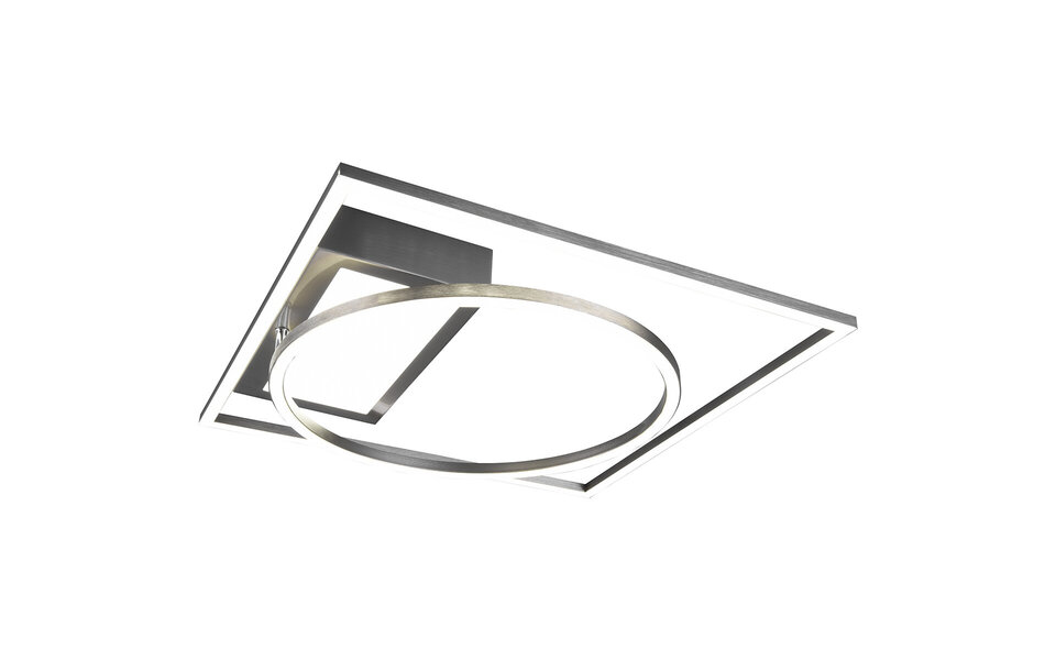 HLW LED LED Plafondlamp - Plafondverlichting - Trion Dowino - 33W - Aanpasbare Kleur - Afstandsbediening - Dimbaar - Vierkant - Mat Nikkel - Aluminium HLW LED LED Plafondlamp - Plafondverlichting - Trion Dowino - 33W - Aanpasbare Kleur - Afstandsbediening - Dimbaar - Vierkant - Mat Nikkel - Aluminium