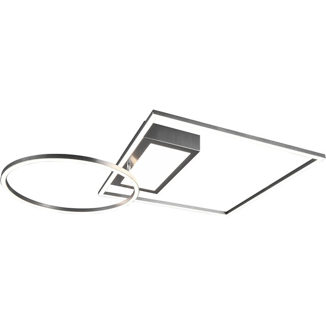 HLW LED LED Ceiling Light - Ceiling Lighting - Trion Dowino - 33W - Adjustable Color - Remote Control - Dimmable - Square - Matte Nickel - Aluminum HLW LED LED Ceiling Light - Ceiling Lighting - Trion Dowino - 33W - Adjustable Color - Remote Control - Dimmable - Square - Matte Nickel - Aluminum