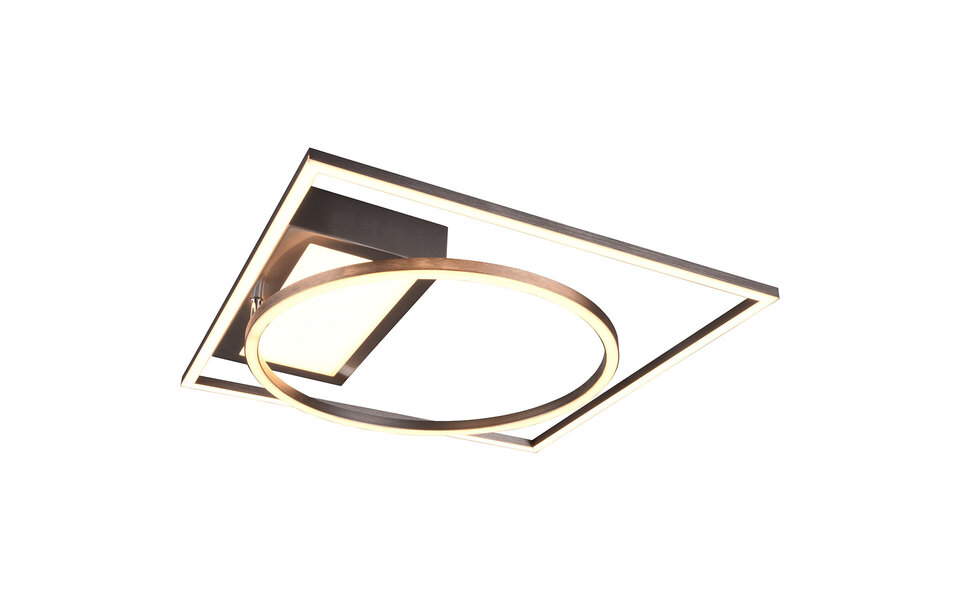 HLW LED LED Plafondlamp - Plafondverlichting - Trion Dowino - 33W - Aanpasbare Kleur - Afstandsbediening - Dimbaar - Vierkant - Mat Nikkel - Aluminium HLW LED LED Plafondlamp - Plafondverlichting - Trion Dowino - 33W - Aanpasbare Kleur - Afstandsbediening - Dimbaar - Vierkant - Mat Nikkel - Aluminium