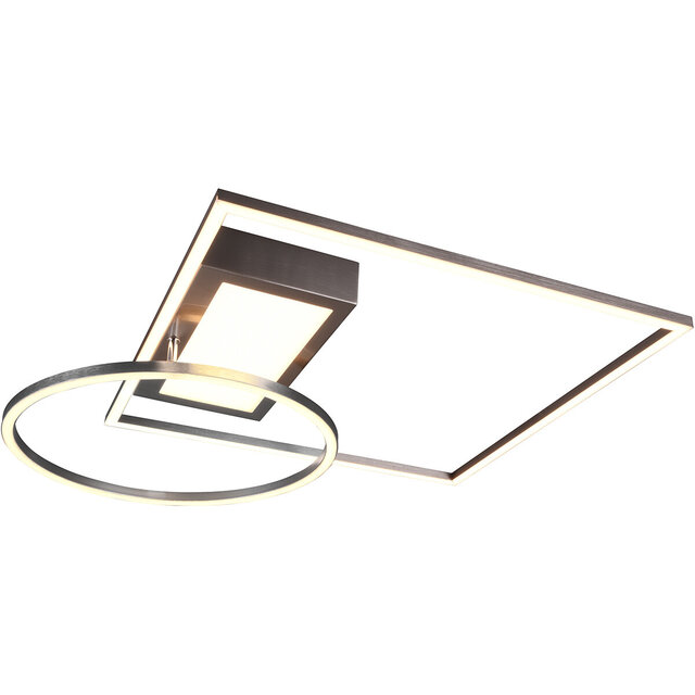 HLW LED LED Ceiling Light - Ceiling Lighting - Trion Dowino - 33W - Adjustable Color - Remote Control - Dimmable - Square - Matte Nickel - Aluminum HLW LED LED Ceiling Light - Ceiling Lighting - Trion Dowino - 33W - Adjustable Color - Remote Control - Dimmable - Square - Matte Nickel - Aluminum