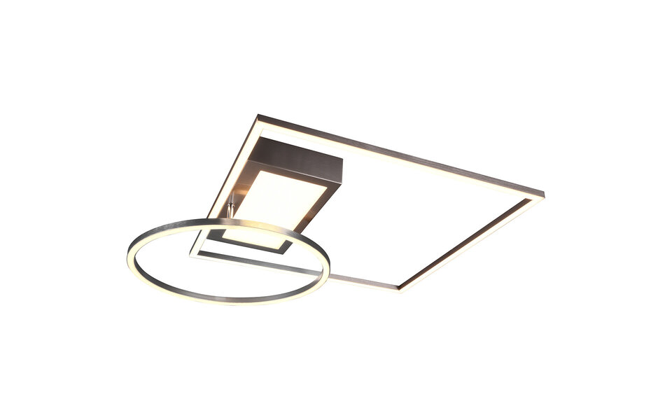 HLW LED LED Ceiling Light - Ceiling Lighting - Trion Dowino - 33W - Adjustable Color - Remote Control - Dimmable - Square - Matte Nickel - Aluminum HLW LED LED Ceiling Light - Ceiling Lighting - Trion Dowino - 33W - Adjustable Color - Remote Control - Dimmable - Square - Matte Nickel - Aluminum