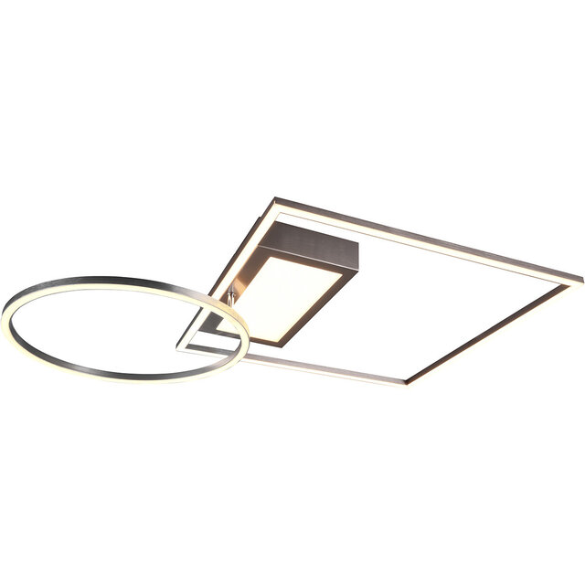 HLW LED LED Ceiling Light - Ceiling Lighting - Trion Dowino - 33W - Adjustable Color - Remote Control - Dimmable - Square - Matte Nickel - Aluminum HLW LED LED Ceiling Light - Ceiling Lighting - Trion Dowino - 33W - Adjustable Color - Remote Control - Dimmable - Square - Matte Nickel - Aluminum