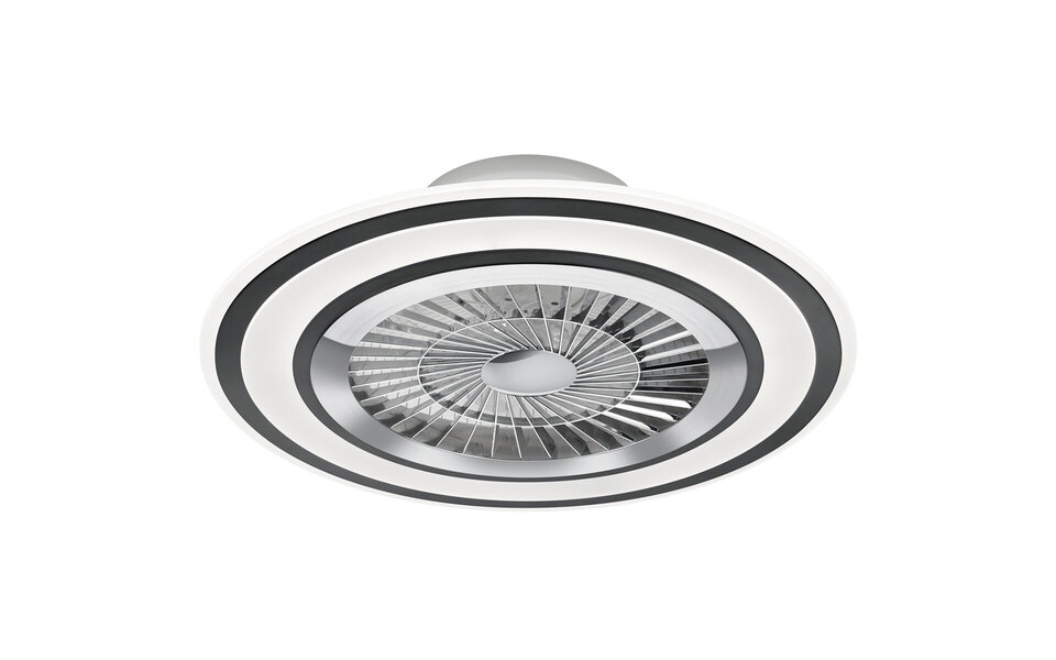 HLW LED LED Plafondlamp met Ventilator - Plafondventilator - Trion Figon - 36W - Afstandsbediening - Aanpasbare Kleur - Dimbaar - Rond - Mat Zwart - Kunststof HLW LED LED Plafondlamp met Ventilator - Plafondventilator - Trion Figon - 36W - Afstandsbediening - Aanpasbare Kleur - Dimbaar - Rond - Mat Zwart - Kunststof