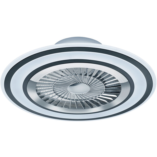 HLW LED LED Plafondlamp met Ventilator - Plafondventilator - Trion Figon - 36W - Afstandsbediening - Aanpasbare Kleur - Dimbaar - Rond - Mat Zwart - Kunststof HLW LED LED Plafondlamp met Ventilator - Plafondventilator - Trion Figon - 36W - Afstandsbediening - Aanpasbare Kleur - Dimbaar - Rond - Mat Zwart - Kunststof