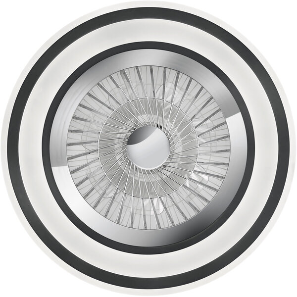 HLW LED LED Plafondlamp met Ventilator - Plafondventilator - Trion Figon - 36W - Afstandsbediening - Aanpasbare Kleur - Dimbaar - Rond - Mat Zwart - Kunststof HLW LED LED Plafondlamp met Ventilator - Plafondventilator - Trion Figon - 36W - Afstandsbediening - Aanpasbare Kleur - Dimbaar - Rond - Mat Zwart - Kunststof