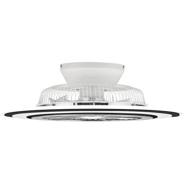 HLW LED LED Plafondlamp met Ventilator - Plafondventilator - Trion Figon - 36W - Afstandsbediening - Aanpasbare Kleur - Dimbaar - Rond - Mat Zwart - Kunststof HLW LED LED Plafondlamp met Ventilator - Plafondventilator - Trion Figon - 36W - Afstandsbediening - Aanpasbare Kleur - Dimbaar - Rond - Mat Zwart - Kunststof