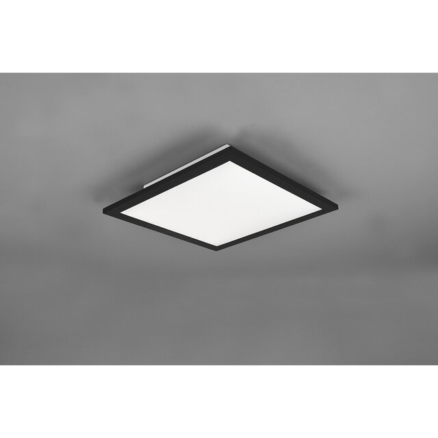 HLW LED LED Ceiling Lamp - Ceiling Lighting - Trion Tirus - 14W - Adjustable Color - Remote Control - Dimmable - Square - Matte Black - Aluminum HLW LED LED Ceiling Lamp - Ceiling Lighting - Trion Tirus - 14W - Adjustable Color - Remote Control - Dimmable - Square - Matte Black - Aluminum