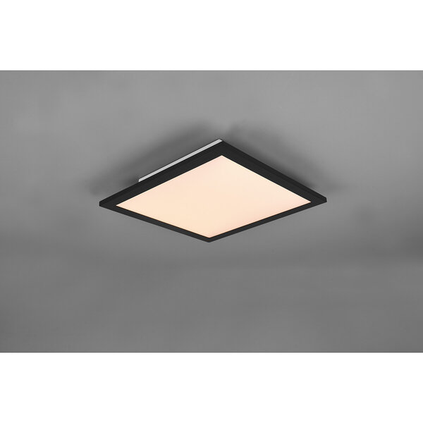HLW LED LED Plafondlamp - Plafondverlichting - Trion Tirus - 14W - Aanpasbare Kleur - Afstandsbediening - Dimbaar - Vierkant - Mat Zwart - Aluminium HLW LED LED Plafondlamp - Plafondverlichting - Trion Tirus - 14W - Aanpasbare Kleur - Afstandsbediening - Dimbaar - Vierkant - Mat Zwart - Aluminium