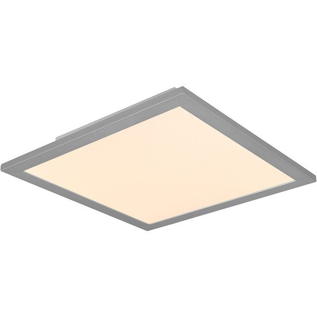 HLW LED LED Plafondlamp - Plafondverlichting - Trion Tirus - 14W - Aanpasbare Kleur - Afstandsbediening - Dimbaar - Vierkant - Mat Titaan - Aluminium