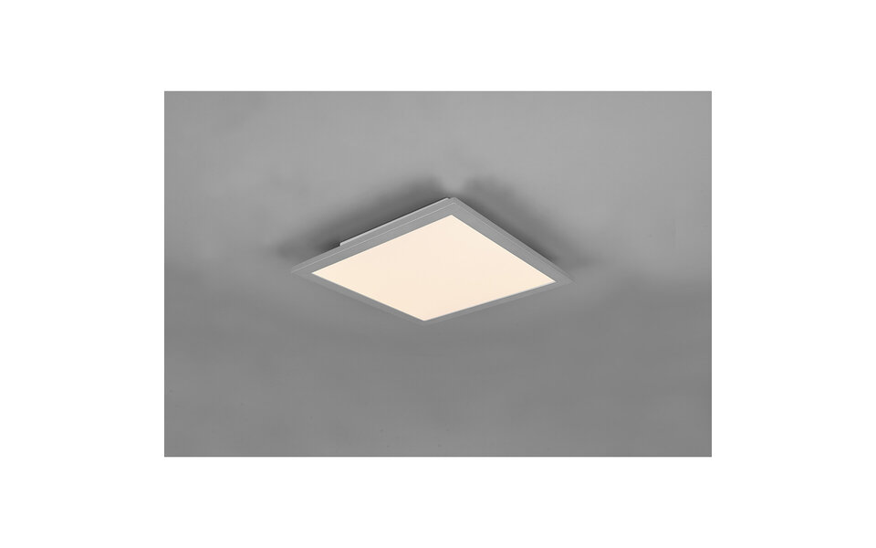 HLW LED LED Ceiling Lamp - Ceiling Lighting - Trion Tirus - 14W - Adjustable Color - Remote Control - Dimmable - Square - Matte Titanium - Aluminum HLW LED LED Ceiling Lamp - Ceiling Lighting - Trion Tirus - 14W - Adjustable Color - Remote Control - Dimmable - Square - Matte Titanium - Aluminum