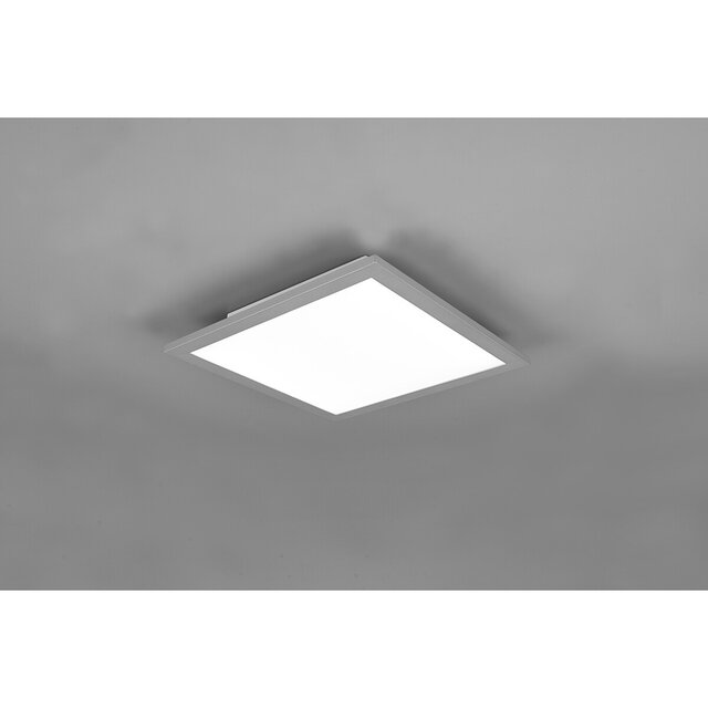 HLW LED LED Ceiling Lamp - Ceiling Lighting - Trion Tirus - 14W - Adjustable Color - Remote Control - Dimmable - Square - Matte Titanium - Aluminum HLW LED LED Ceiling Lamp - Ceiling Lighting - Trion Tirus - 14W - Adjustable Color - Remote Control - Dimmable - Square - Matte Titanium - Aluminum
