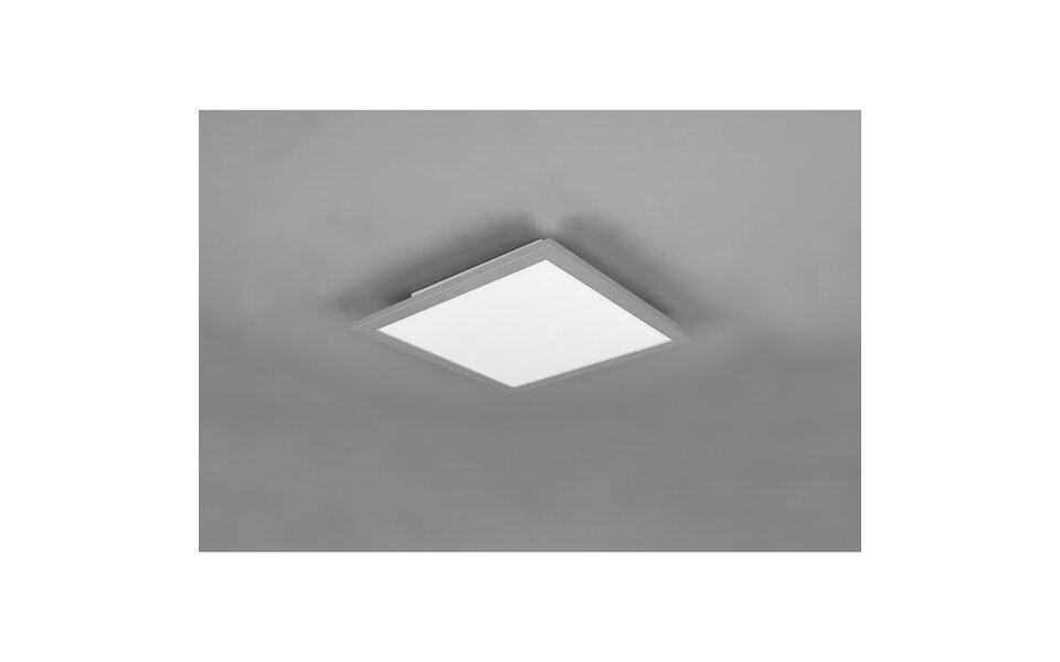 HLW LED LED Ceiling Lamp - Ceiling Lighting - Trion Tirus - 14W - Adjustable Color - Remote Control - Dimmable - Square - Matte Titanium - Aluminum HLW LED LED Ceiling Lamp - Ceiling Lighting - Trion Tirus - 14W - Adjustable Color - Remote Control - Dimmable - Square - Matte Titanium - Aluminum