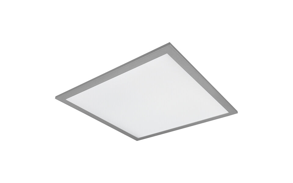 HLW LED LED Ceiling Lamp - Ceiling Lighting - Trion Tirus - 18W - Adjustable Color - Remote Control - Dimmable - Square - Matte Titanium - Aluminum