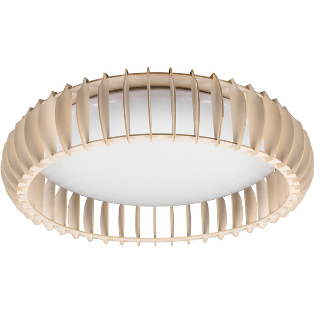 HLW LED LED Plafondlamp - Plafondverlichting - Trion Manto XL - 38W - Aanpasbare Kleur - Afstandsbediening - Dimbaar - Rond - Houtkleur - Kunststof HLW LED LED Plafondlamp - Plafondverlichting - Trion Manto XL - 38W - Aanpasbare Kleur - Afstandsbediening - Dimbaar - Rond - Houtkleur - Kunststof