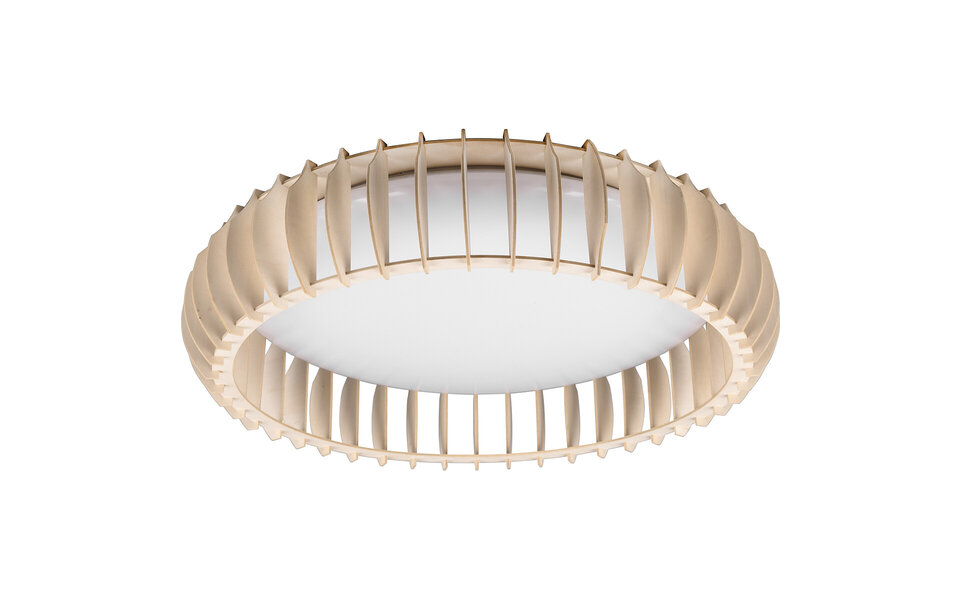 HLW LED LED Plafondlamp - Plafondverlichting - Trion Manto XL - 38W - Aanpasbare Kleur - Afstandsbediening - Dimbaar - Rond - Houtkleur - Kunststof HLW LED LED Plafondlamp - Plafondverlichting - Trion Manto XL - 38W - Aanpasbare Kleur - Afstandsbediening - Dimbaar - Rond - Houtkleur - Kunststof