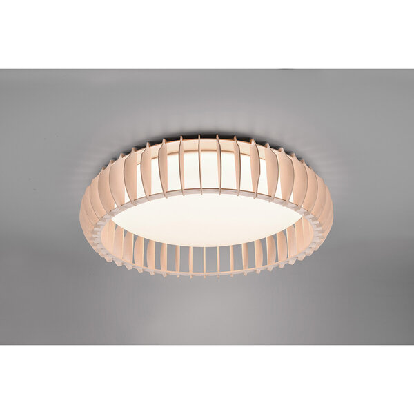 HLW LED LED Plafondlamp - Plafondverlichting - Trion Manto XL - 38W - Aanpasbare Kleur - Afstandsbediening - Dimbaar - Rond - Houtkleur - Kunststof HLW LED LED Plafondlamp - Plafondverlichting - Trion Manto XL - 38W - Aanpasbare Kleur - Afstandsbediening - Dimbaar - Rond - Houtkleur - Kunststof