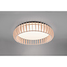 HLW LED LED Ceiling Lamp - Ceiling Lighting - Trion Manto XL - 38W - Adjustable Color - Remote Control - Dimmable - Round - Wood Color - Plastic