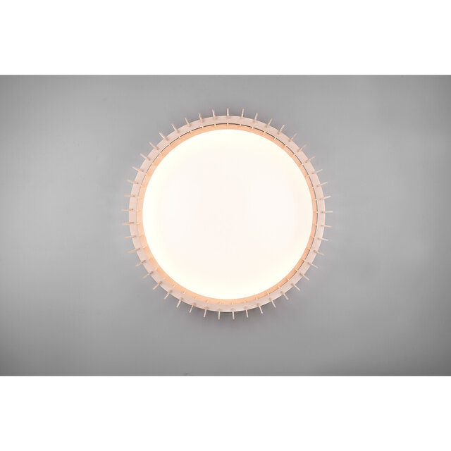 HLW LED LED Plafondlamp - Plafondverlichting - Trion Manto XL - 38W - Aanpasbare Kleur - Afstandsbediening - Dimbaar - Rond - Houtkleur - Kunststof HLW LED LED Plafondlamp - Plafondverlichting - Trion Manto XL - 38W - Aanpasbare Kleur - Afstandsbediening - Dimbaar - Rond - Houtkleur - Kunststof