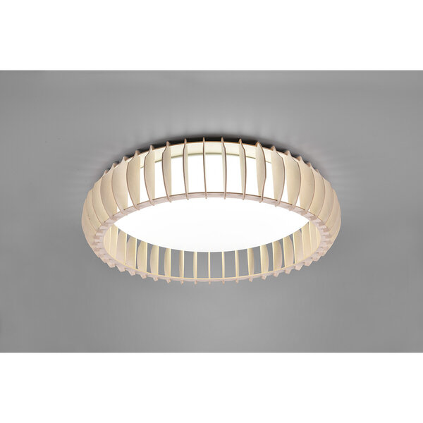HLW LED LED Plafondlamp - Plafondverlichting - Trion Manto XL - 38W - Aanpasbare Kleur - Afstandsbediening - Dimbaar - Rond - Houtkleur - Kunststof HLW LED LED Plafondlamp - Plafondverlichting - Trion Manto XL - 38W - Aanpasbare Kleur - Afstandsbediening - Dimbaar - Rond - Houtkleur - Kunststof