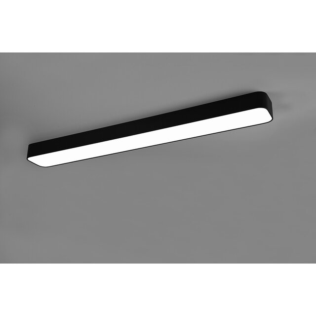 HLW LED LED Plafondlamp - Plafondverlichting - Trion Astinto - 37W - Aanpasbare Kleur - Dimbaar - Rechthoek - Mat Zwart - Aluminium HLW LED LED Plafondlamp - Plafondverlichting - Trion Astinto - 37W - Aanpasbare Kleur - Dimbaar - Rechthoek - Mat Zwart - Aluminium