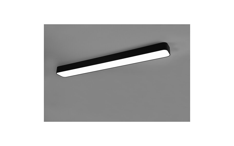HLW LED LED Plafondlamp - Plafondverlichting - Trion Astinto - 37W - Aanpasbare Kleur - Dimbaar - Rechthoek - Mat Zwart - Aluminium HLW LED LED Plafondlamp - Plafondverlichting - Trion Astinto - 37W - Aanpasbare Kleur - Dimbaar - Rechthoek - Mat Zwart - Aluminium