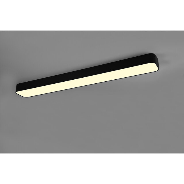 HLW LED LED Plafondlamp - Plafondverlichting - Trion Astinto - 37W - Aanpasbare Kleur - Dimbaar - Rechthoek - Mat Zwart - Aluminium HLW LED LED Plafondlamp - Plafondverlichting - Trion Astinto - 37W - Aanpasbare Kleur - Dimbaar - Rechthoek - Mat Zwart - Aluminium
