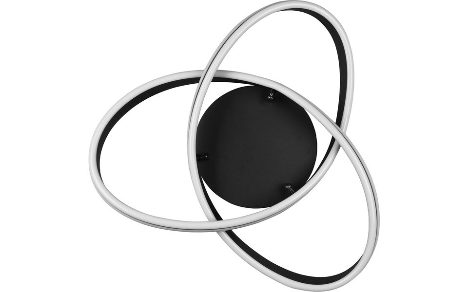 HLW LED LED Ceiling Lamp - Ceiling Lighting - Trion Yarino - 58W - Adjustable Color - Dimmable - Round - Matte Black - Aluminum