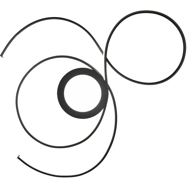 HLW LED LED Ceiling Lamp - Ceiling Lighting - Trion Jivino - 48W - Adjustable Color - Dimmable - Round - Matte Black - Aluminum