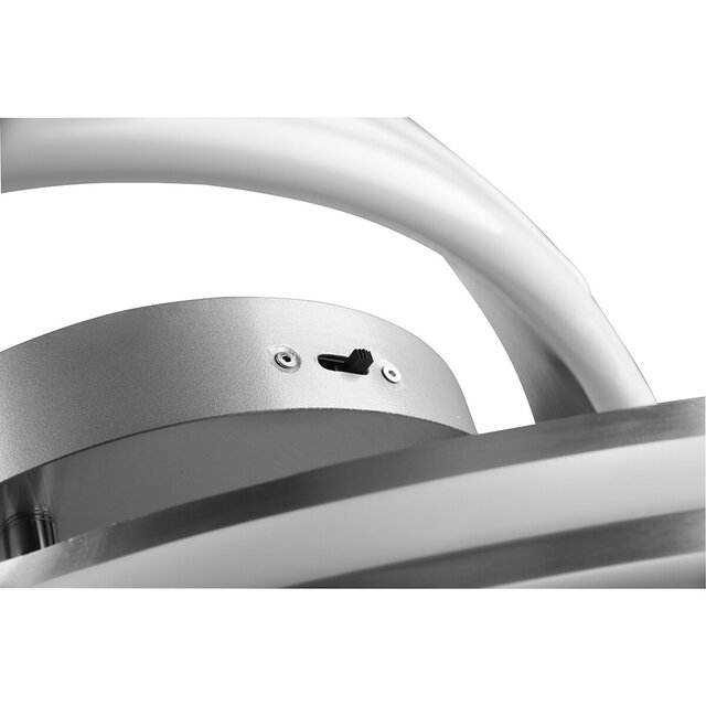 HLW LED LED Plafondlamp - Plafondverlichting - Trion Yarino - 58W - Aanpasbare Kleur - Dimbaar - Rond - Mat Nikkel - Aluminium