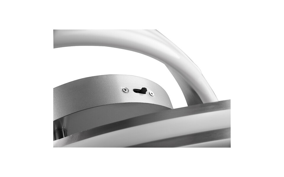 HLW LED LED Ceiling Lamp - Ceiling Lighting - Trion Yarino - 58W - Adjustable Color - Dimmable - Round - Matte Nickel - Aluminum