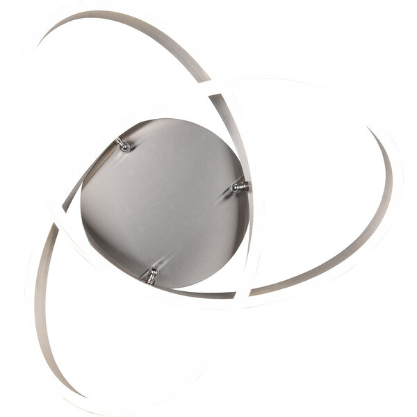 HLW LED LED Plafondlamp - Plafondverlichting - Trion Yarino - 58W - Aanpasbare Kleur - Dimbaar - Rond - Mat Nikkel - Aluminium HLW LED LED Plafondlamp - Plafondverlichting - Trion Yarino - 58W - Aanpasbare Kleur - Dimbaar - Rond - Mat Nikkel - Aluminium