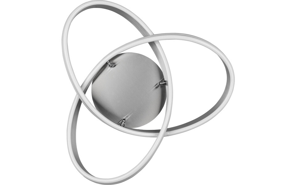 HLW LED LED Ceiling Lamp - Ceiling Lighting - Trion Yarino - 58W - Adjustable Color - Dimmable - Round - Matte Nickel - Aluminum