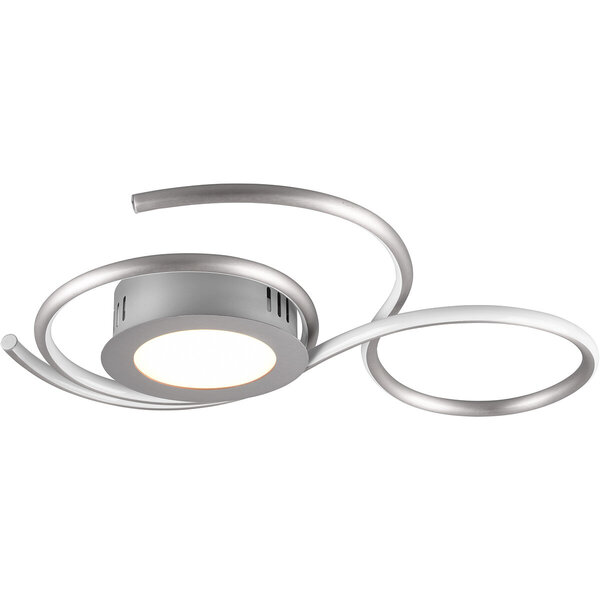 HLW LED LED Plafondlamp - Plafondverlichting - Trion Jivino - 36W - Aanpasbare Kleur - Dimbaar - Rond - Mat Nikkel - Aluminium HLW LED LED Plafondlamp - Plafondverlichting - Trion Jivino - 36W - Aanpasbare Kleur - Dimbaar - Rond - Mat Nikkel - Aluminium