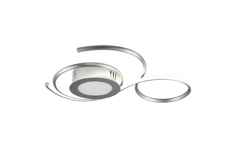 HLW LED LED Ceiling Lamp - Ceiling Lighting - Trion Jivino - 36W - Adjustable Color - Dimmable - Round - Matte Nickel - Aluminum HLW LED LED Ceiling Lamp - Ceiling Lighting - Trion Jivino - 36W - Adjustable Color - Dimmable - Round - Matte Nickel - Aluminum