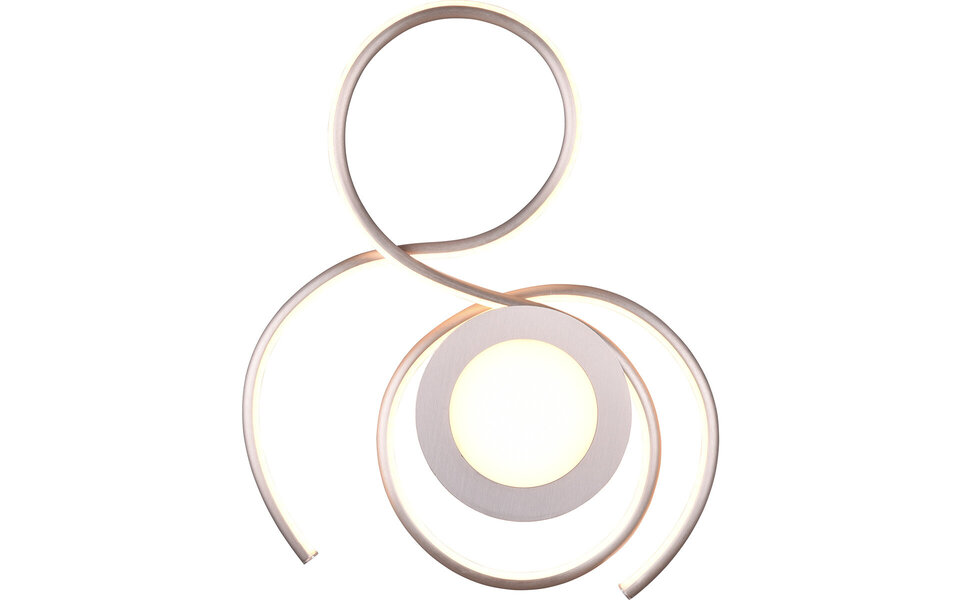 HLW LED LED Plafondlamp - Plafondverlichting - Trion Jivino - 36W - Aanpasbare Kleur - Dimbaar - Rond - Mat Nikkel - Aluminium