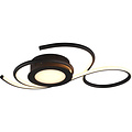 LED Ceiling Lamp - Ceiling Lighting - Trion Jivino - 36W - Adjustable Color - Dimmable - Round - Matte Black - Aluminum