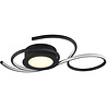 HLW LED LED Ceiling Lamp - Ceiling Lighting - Trion Jivino - 36W - Adjustable Color - Dimmable - Round - Matte Black - Aluminum