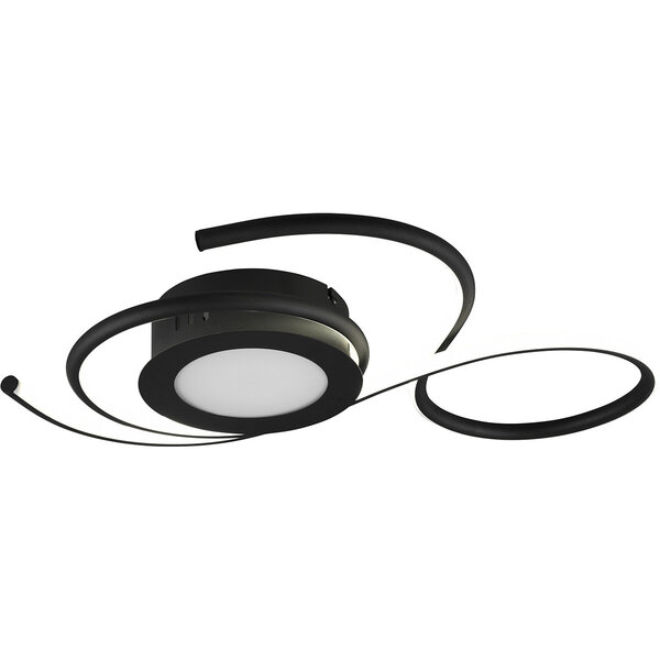 HLW LED LED Plafondlamp - Plafondverlichting - Trion Jivino - 36W - Aanpasbare Kleur - Dimbaar - Rond - Mat Zwart - Aluminium HLW LED LED Plafondlamp - Plafondverlichting - Trion Jivino - 36W - Aanpasbare Kleur - Dimbaar - Rond - Mat Zwart - Aluminium
