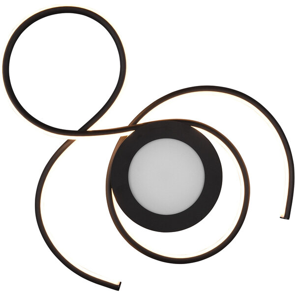 HLW LED LED Plafondlamp - Plafondverlichting - Trion Jivino - 36W - Aanpasbare Kleur - Dimbaar - Rond - Mat Zwart - Aluminium HLW LED LED Plafondlamp - Plafondverlichting - Trion Jivino - 36W - Aanpasbare Kleur - Dimbaar - Rond - Mat Zwart - Aluminium