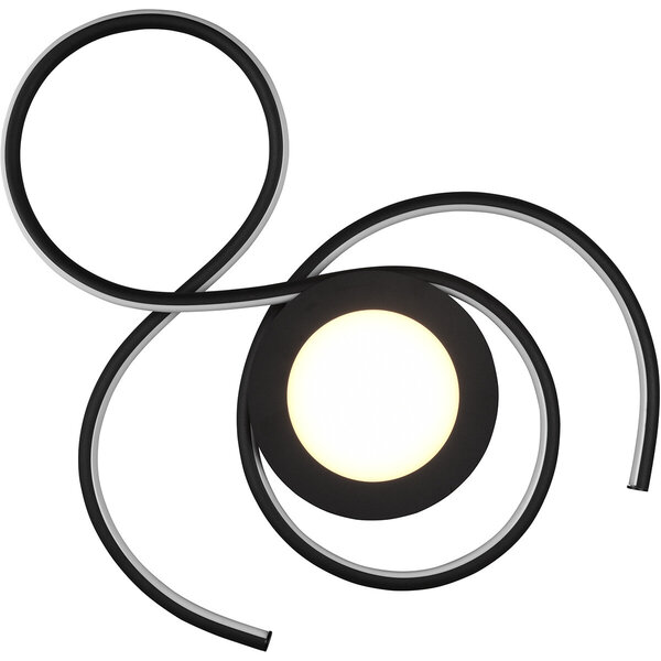 HLW LED LED Plafondlamp - Plafondverlichting - Trion Jivino - 36W - Aanpasbare Kleur - Dimbaar - Rond - Mat Zwart - Aluminium HLW LED LED Plafondlamp - Plafondverlichting - Trion Jivino - 36W - Aanpasbare Kleur - Dimbaar - Rond - Mat Zwart - Aluminium