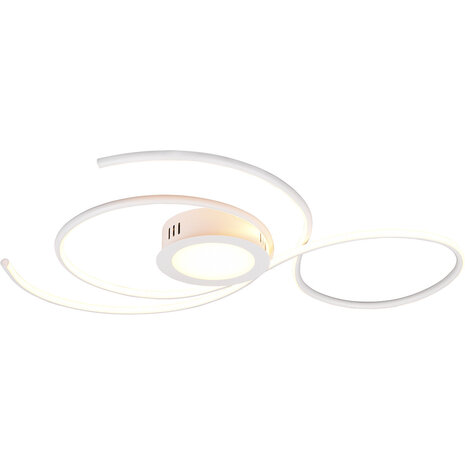 LED Plafondlamp - Plafondverlichting - Trion Jivino - 48W - Aanpasbare Kleur - Dimbaar - Rond - Mat Wit - Aluminium LED Plafondlamp - Plafondverlichting - Trion Jivino - 48W - Aanpasbare Kleur - Dimbaar - Rond - Mat Wit - Aluminium