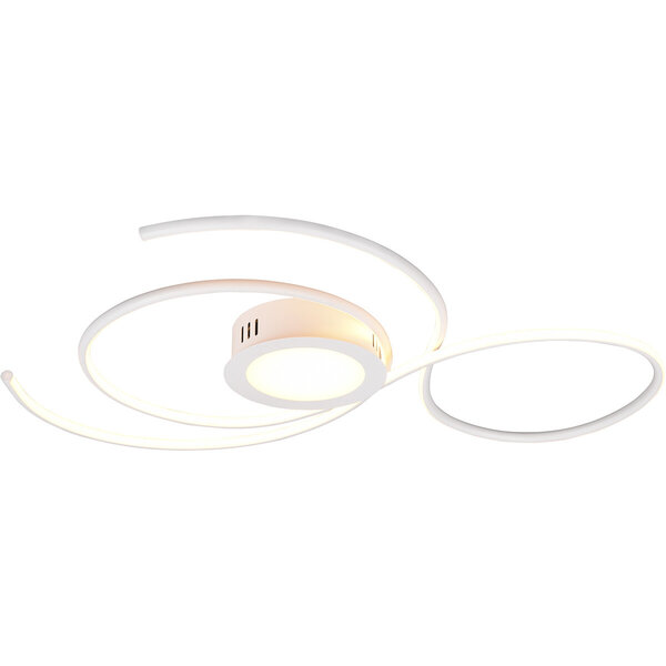 HLW LED LED Plafondlamp - Plafondverlichting - Trion Jivino - 48W - Aanpasbare Kleur - Dimbaar - Rond - Mat Wit - Aluminium HLW LED LED Plafondlamp - Plafondverlichting - Trion Jivino - 48W - Aanpasbare Kleur - Dimbaar - Rond - Mat Wit - Aluminium