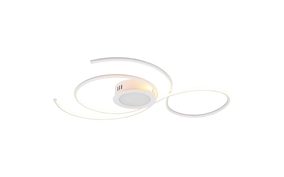 HLW LED LED Plafondlamp - Plafondverlichting - Trion Jivino - 48W - Aanpasbare Kleur - Dimbaar - Rond - Mat Wit - Aluminium