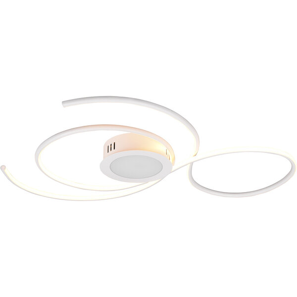 HLW LED LED Plafondlamp - Plafondverlichting - Trion Jivino - 48W - Aanpasbare Kleur - Dimbaar - Rond - Mat Wit - Aluminium HLW LED LED Plafondlamp - Plafondverlichting - Trion Jivino - 48W - Aanpasbare Kleur - Dimbaar - Rond - Mat Wit - Aluminium
