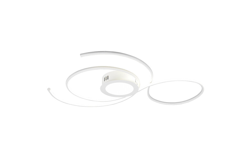 HLW LED LED Ceiling Light - Ceiling Lighting - Trion Jivino - 48W - Adjustable Color - Dimmable - Round - Matte White - Aluminum