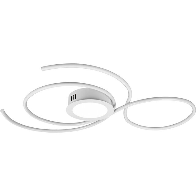 HLW LED LED Ceiling Light - Ceiling Lighting - Trion Jivino - 48W - Adjustable Color - Dimmable - Round - Matte White - Aluminum