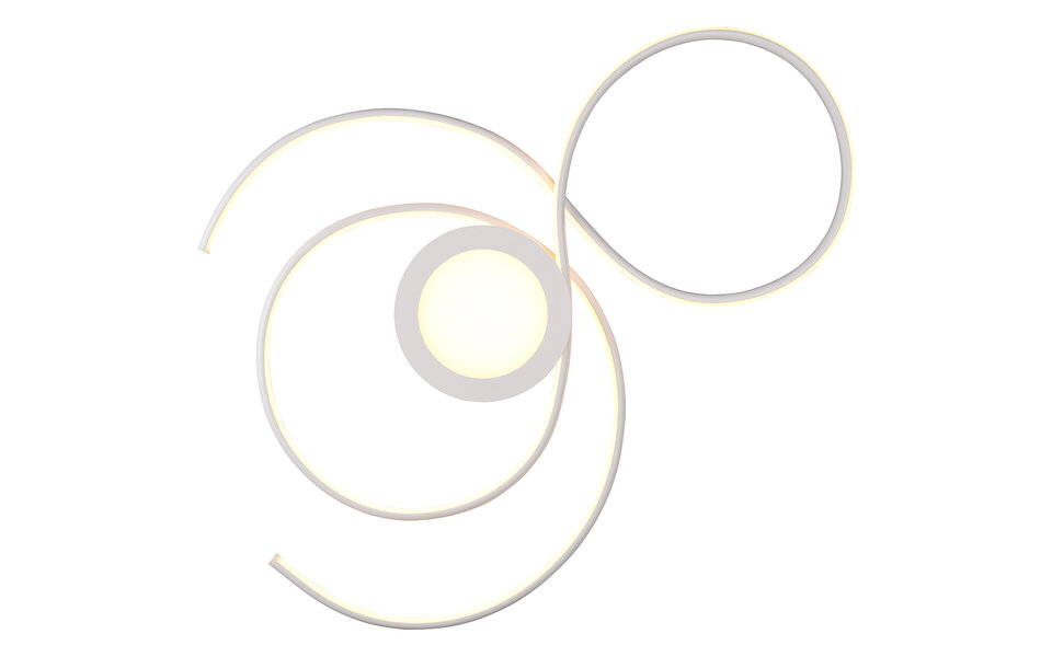 HLW LED LED Plafondlamp - Plafondverlichting - Trion Jivino - 48W - Aanpasbare Kleur - Dimbaar - Rond - Mat Wit - Aluminium