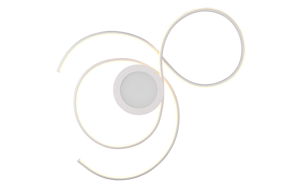 HLW LED LED Plafondlamp - Plafondverlichting - Trion Jivino - 48W - Aanpasbare Kleur - Dimbaar - Rond - Mat Wit - Aluminium